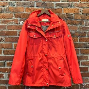 Michael Kors Red Rain Jacket